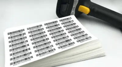 planches d'étiquettes code-barres pour le commerce et la logistique