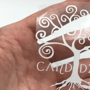 Étiquettes adhésives transparentes