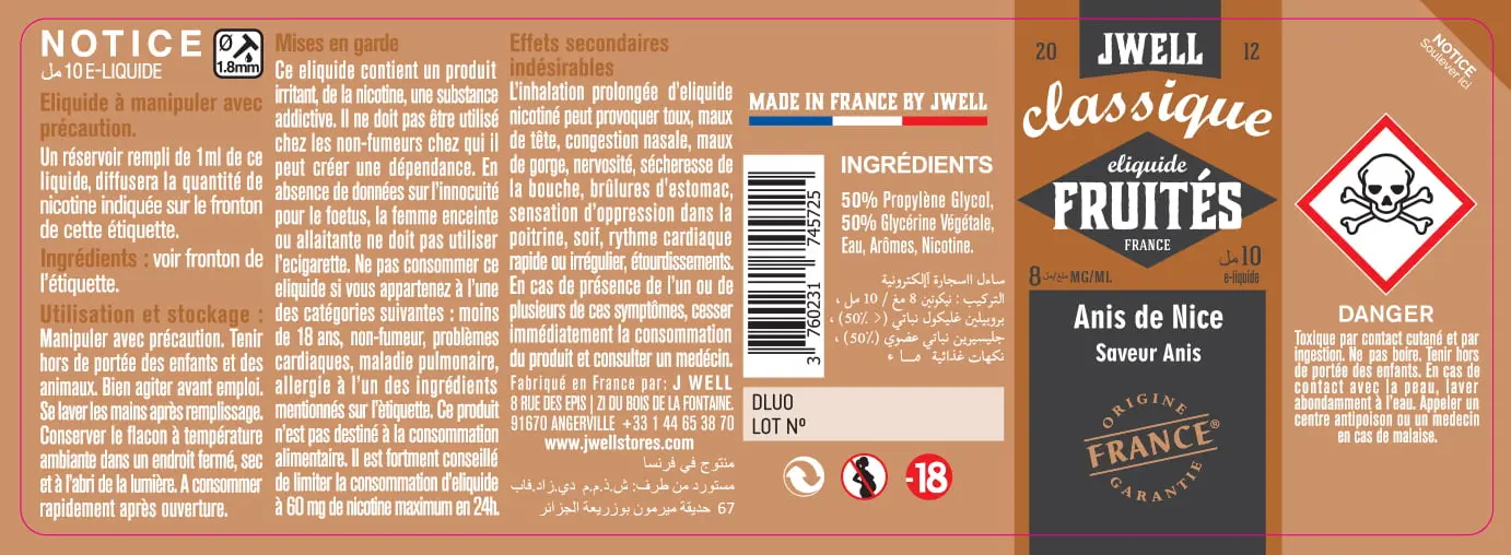 40X114 10ML ANIS DE NICE 10ml ALGERIA-8mg
