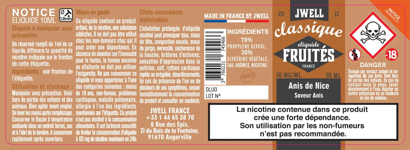40X114 10ML ANIS DE NICE 10ml_16MG - CLASSIC FRUITES (1)