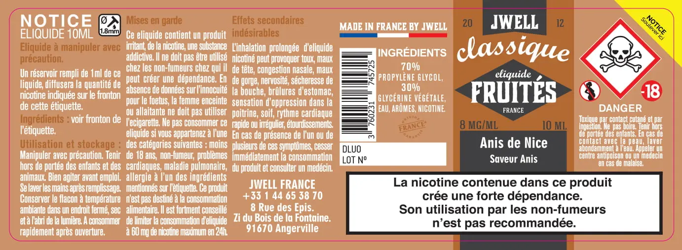 40X114 10ML ANIS DE NICE 10ml_8MG - CLASSIC FRUITES (1)