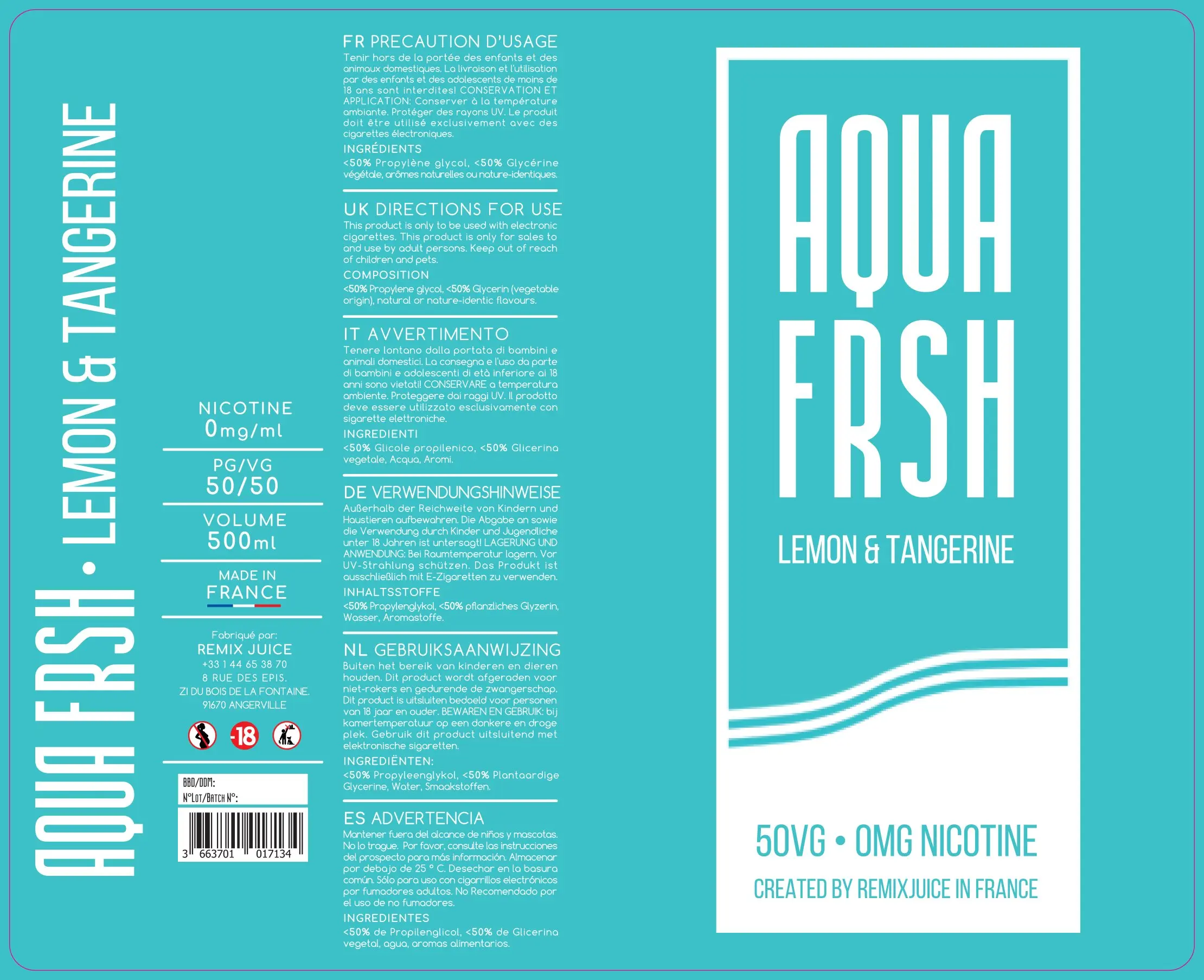 150X185 500ML AQUA_LEMON-TANGERINE
