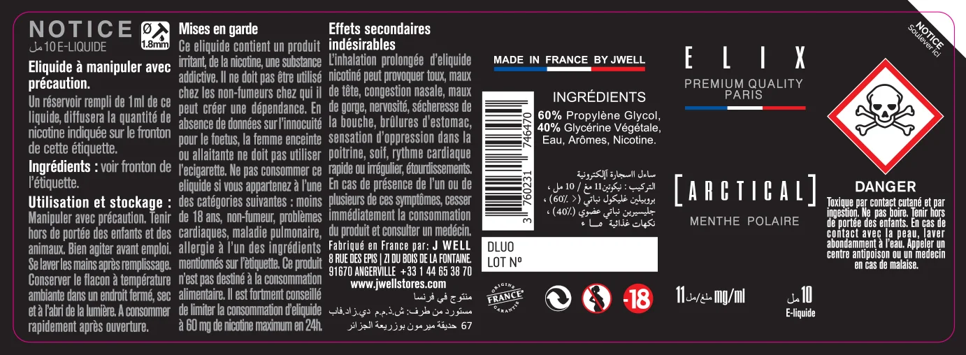 40X114 10ML ARCTICAL 10ml ALGERIA-11mg