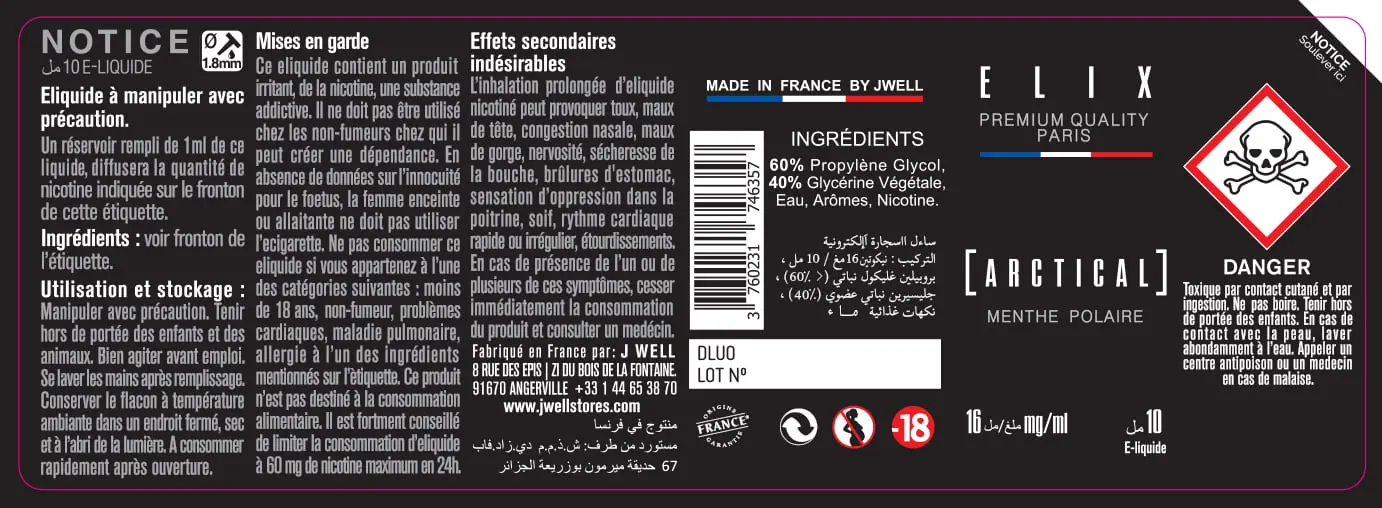 40X114 10ML ARCTICAL 10ml ALGERIA-16mg