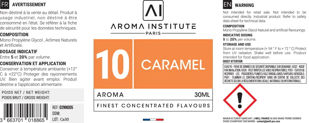 40X95 30ML AROMA_10_Caramel