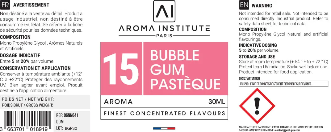 40X95 30ML AROMA_15_BubbleGumPasteque