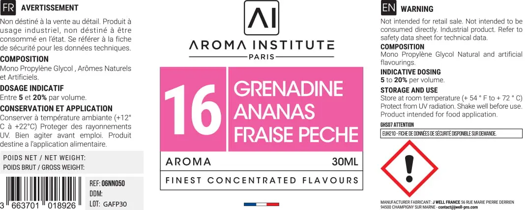 40X95 30ML AROMA_16_GrenadineAnanasFraisePeche