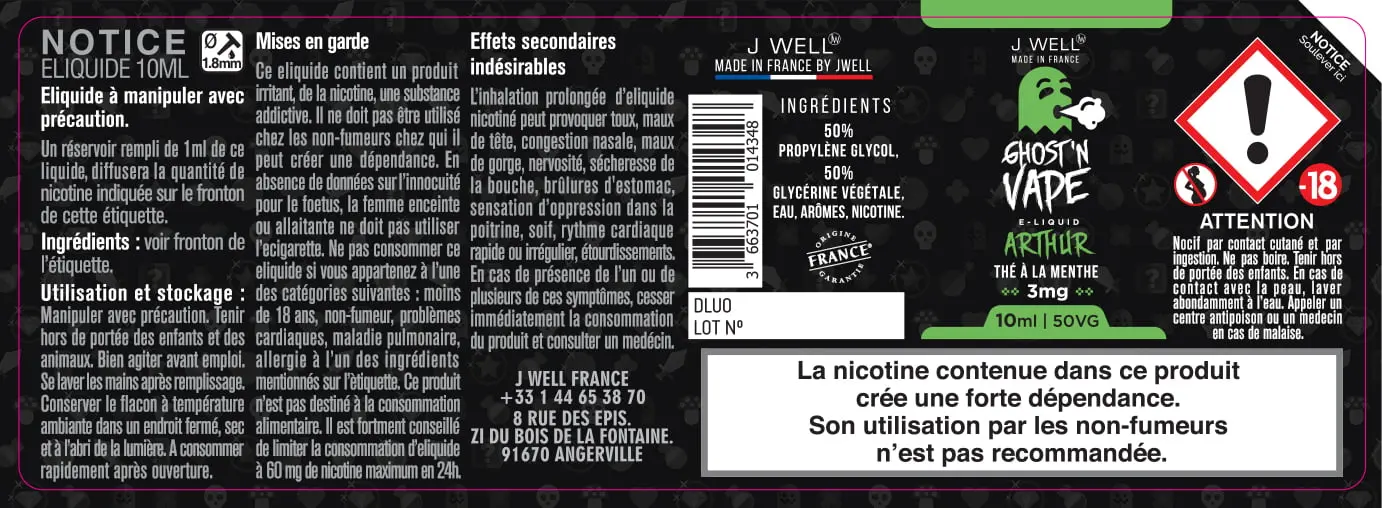 40X114 10ML ARTHUR_10ml-GHOST'N-VAPE_3mg