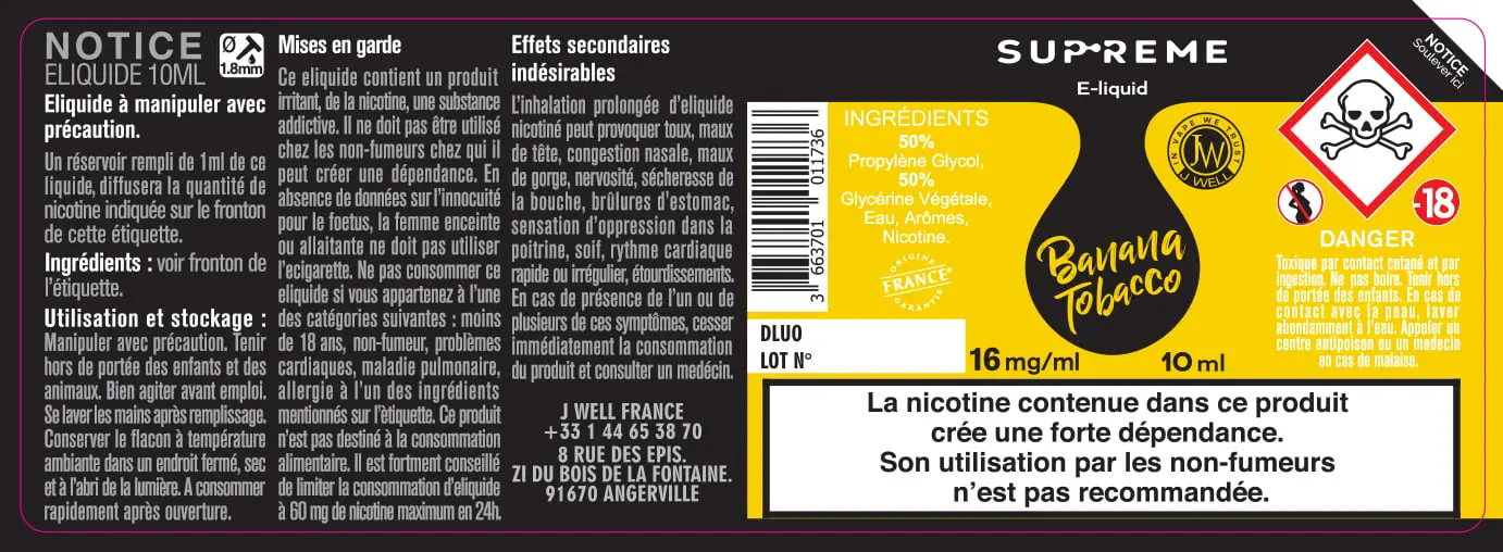 40X114 10ML BANANA-TOBACCO_SUPREME_10ml_16mg