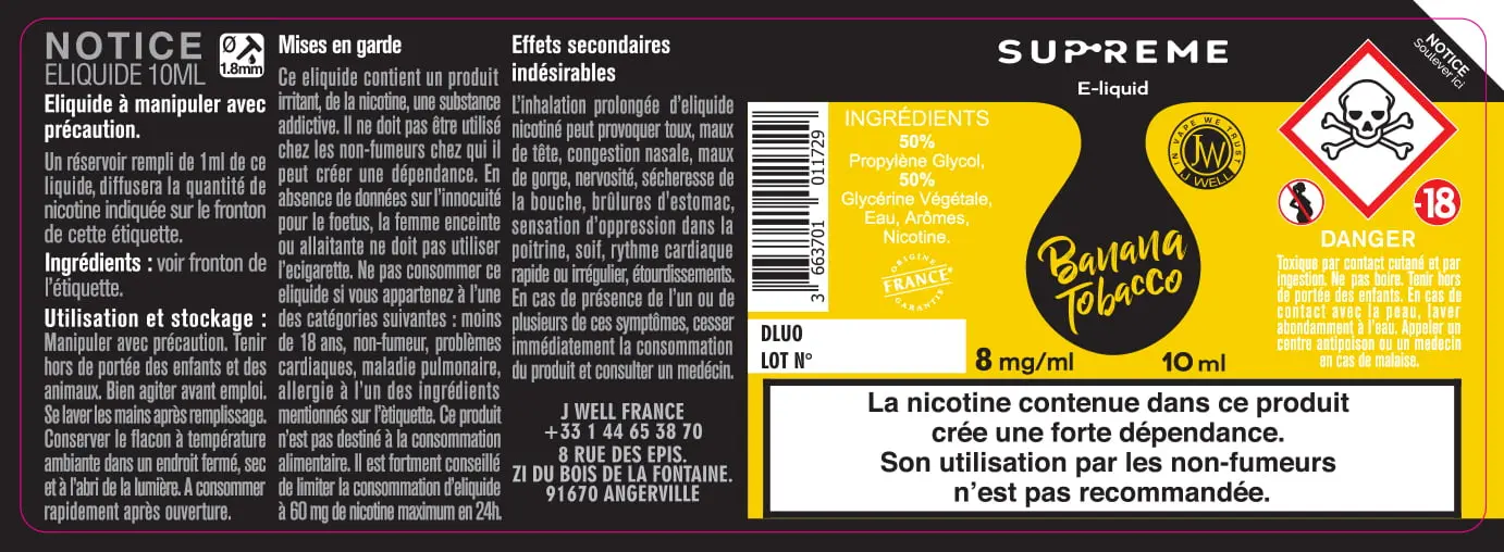40X114 10ML BANANA-TOBACCO_SUPREME_10ml_8mg