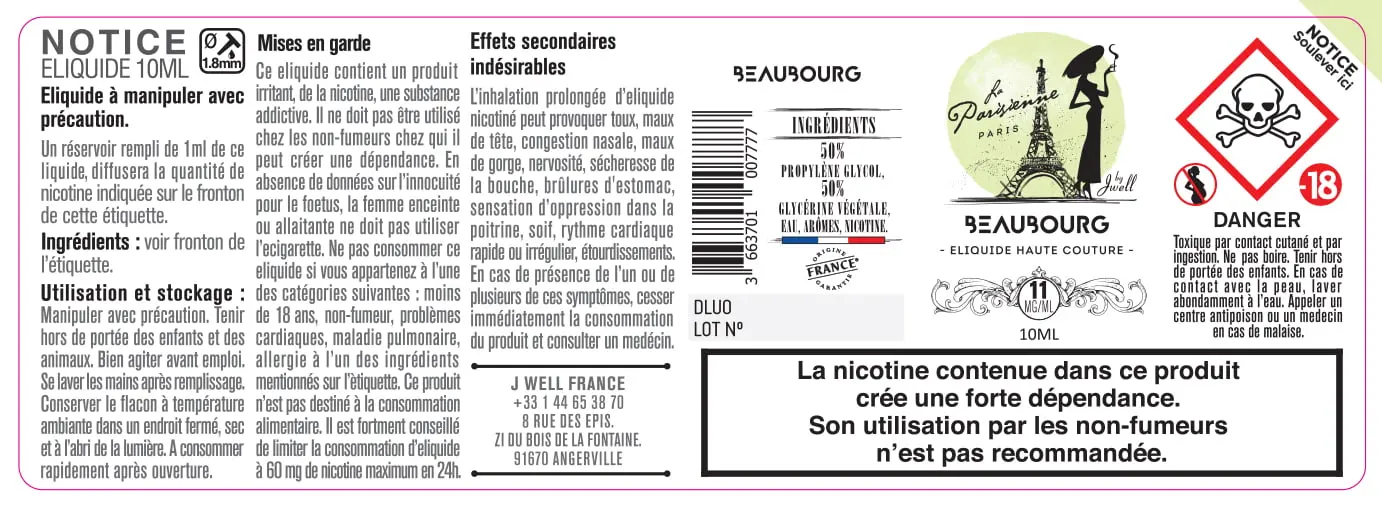 40X114 10ML BEAUBOURG-10ml-11mg