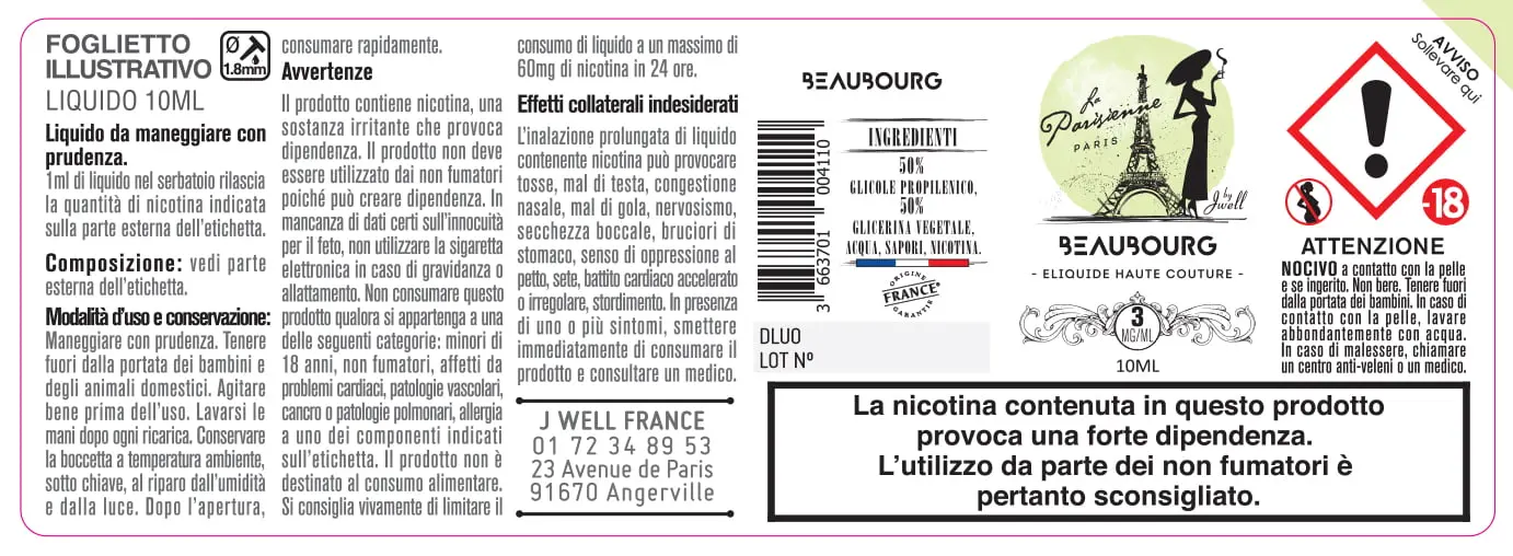 40X114 10ML BEAUBOURG 10ml- IT- 3mg