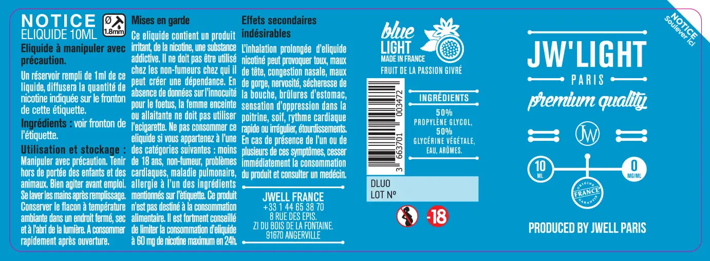 40X114 10ML BLUE-LIGHT-10ml-0mg