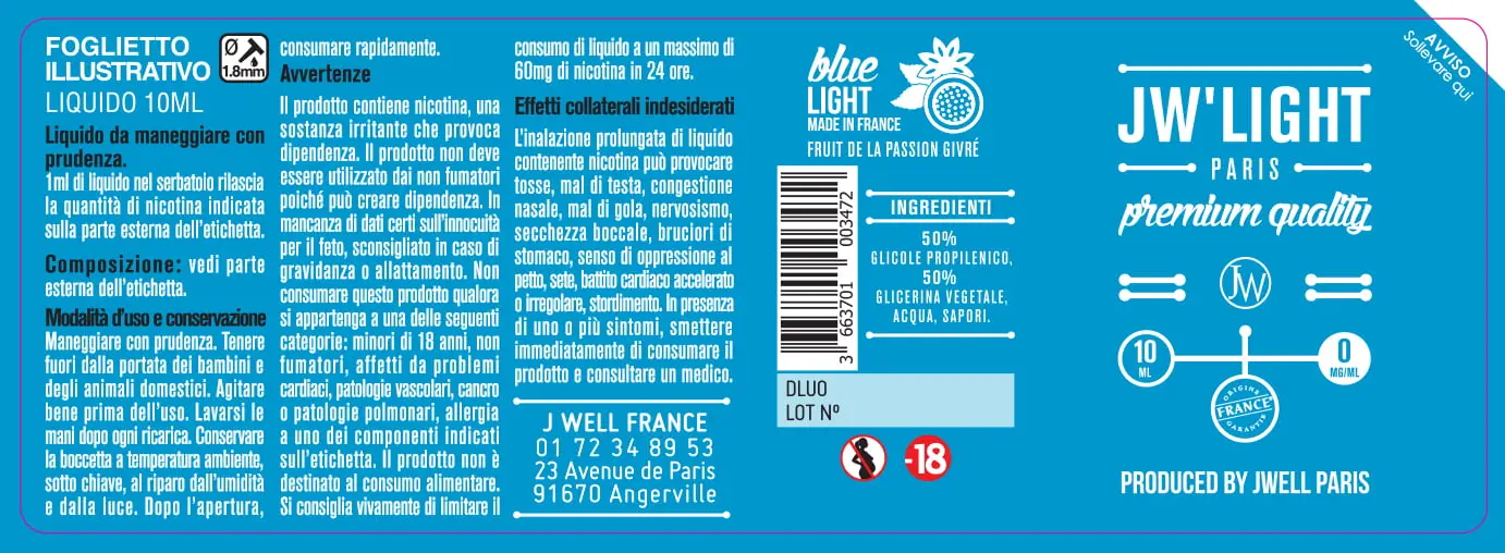 40X114 10ML BLUE LIGHT 10ml-IT-0mg