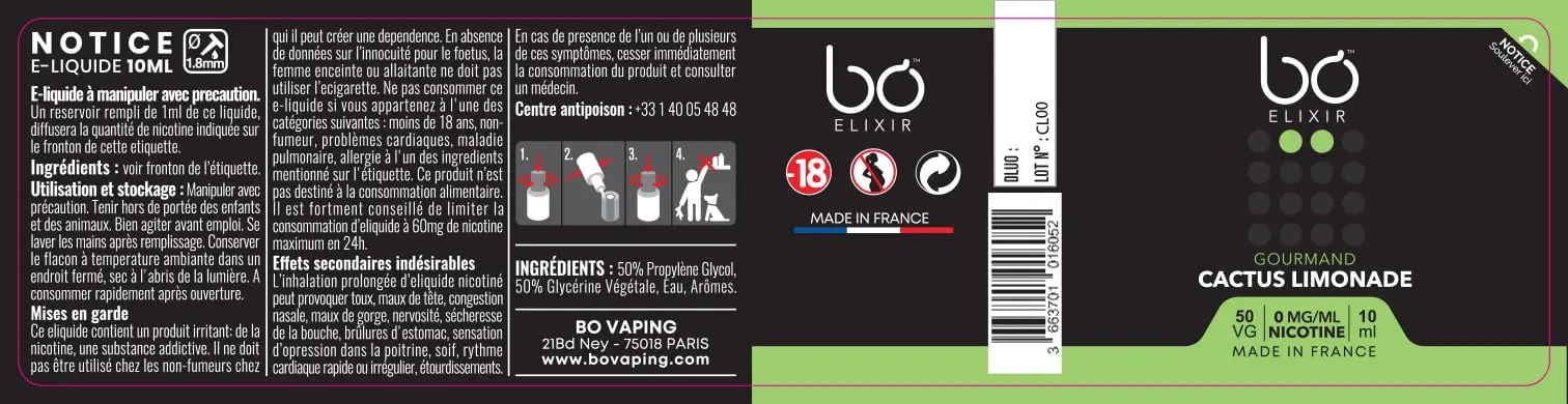 30X125 10ML BO-ELIXIR_CACTUS-LIMONADE_10ml_FR_0mg