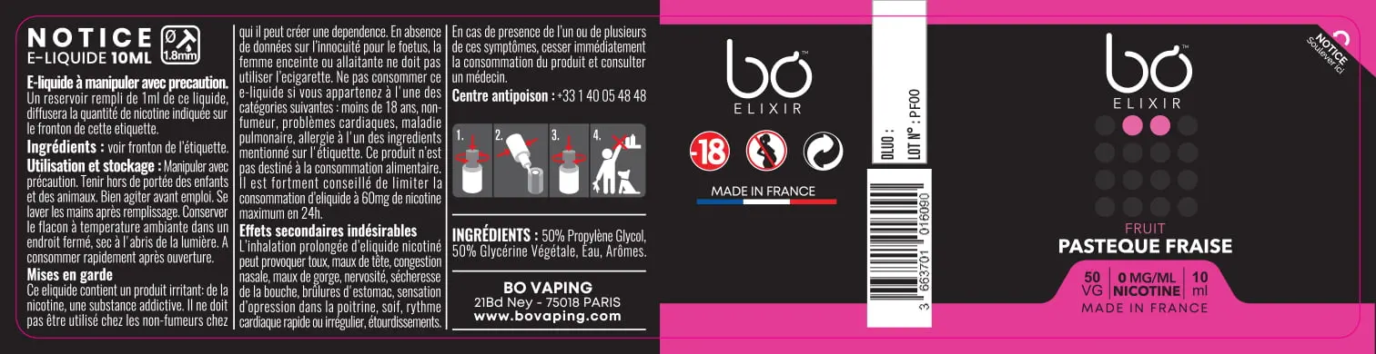 30X125 10ML BO-ELIXIR_PASTEQUE-FRAISE_10ml_FR_0mg