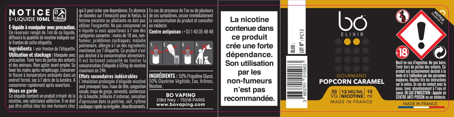 30X125 10ML BO-ELIXIR_POPCORN-CARAMEL_10ml_FR_12mg