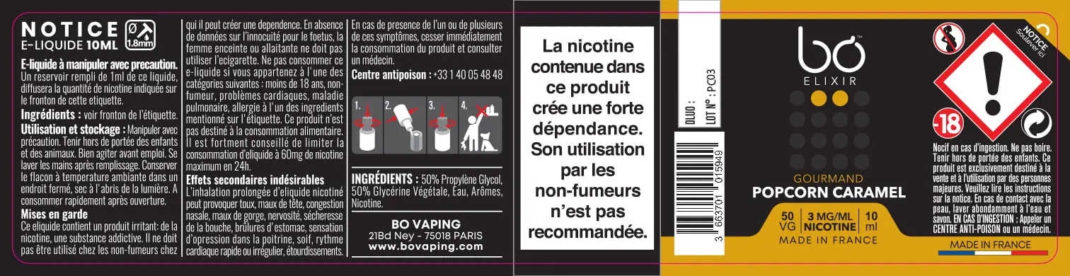 30X125 10ML BO-ELIXIR_POPCORN-CARAMEL_10ml_FR_3mg