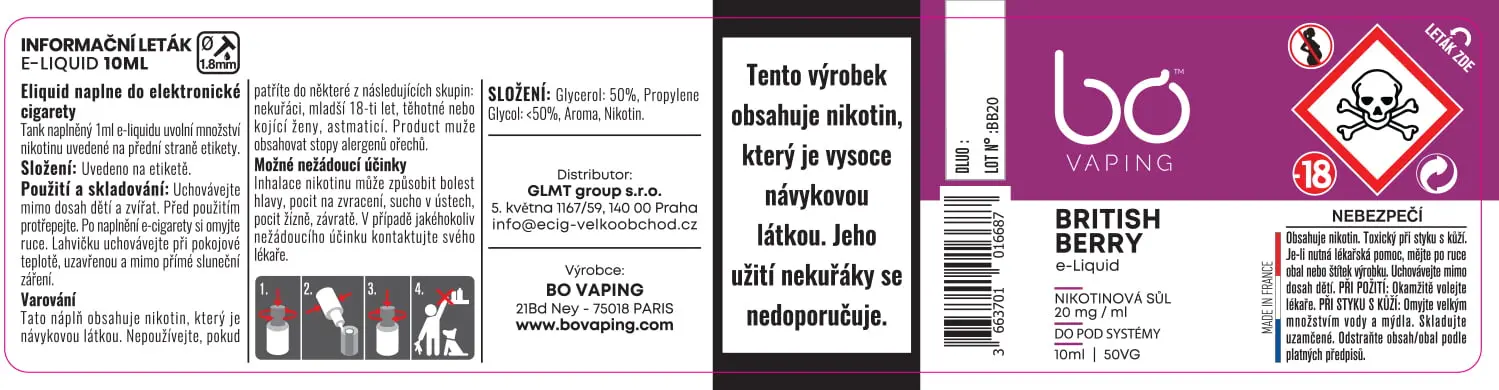 30X125 10ML BRITISH-BERRY_20mg_BO_10ml_Czechia