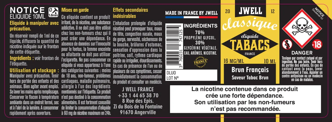 40X114 10ML BRUN-FRANCAIS-10ml-16mg