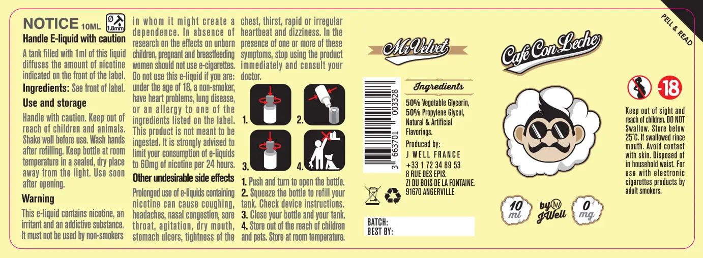 40X114 10ML CAFE CON LETCHE 10ml-UK-0mg