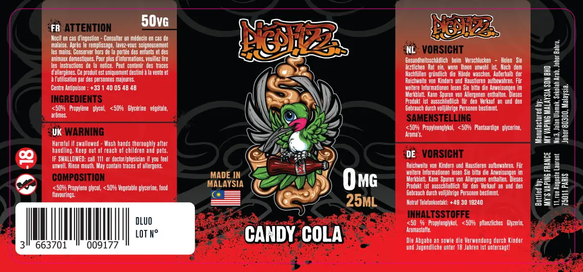 42X93 25ML CANDY COLA_PICOFIZZ_MY'S Vaping_25ml