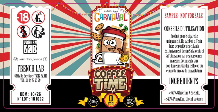 30X60 10ML CARNAVAL_COFFEE_10ML