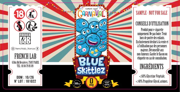30X60 10ML CARNAVAL_SKITTLES_10ML