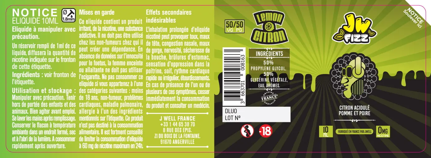 40X114 10ML CITRON-FIZZ-10ml-0mg