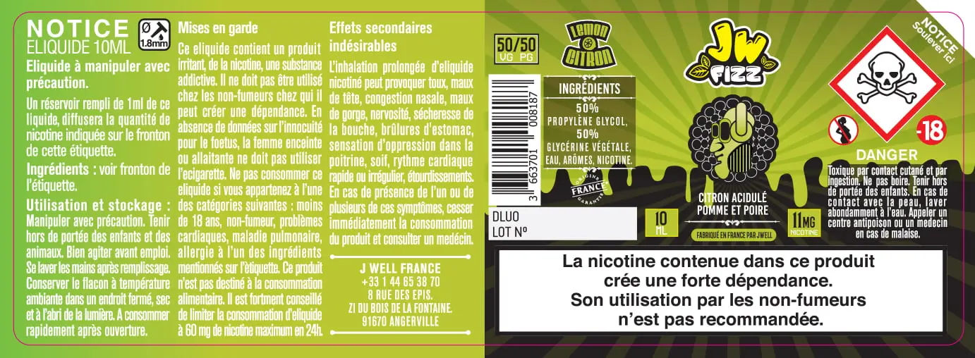 40X114 10ML CITRON-FIZZ-10ml-11mg