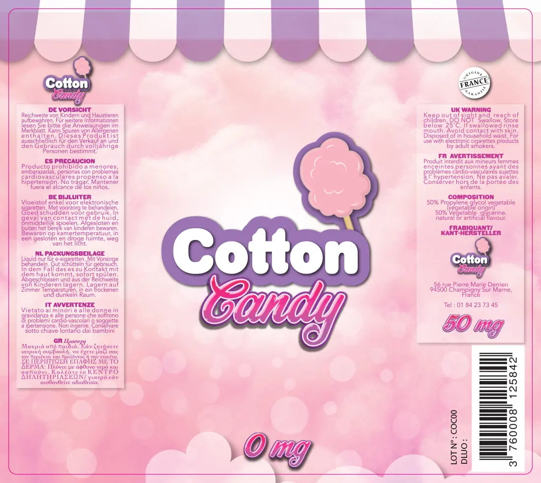 80X90 50ML COTTON CANDY barbe papa - 20191114 VB