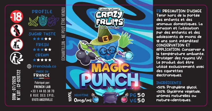 30X60 10ML CRAZY-FRUITS_PUNCH_10ML