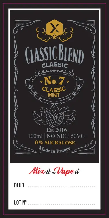 62X30 100ML Classic-Mint-Tobacco_100ml Bottle_SOFT TOUCH