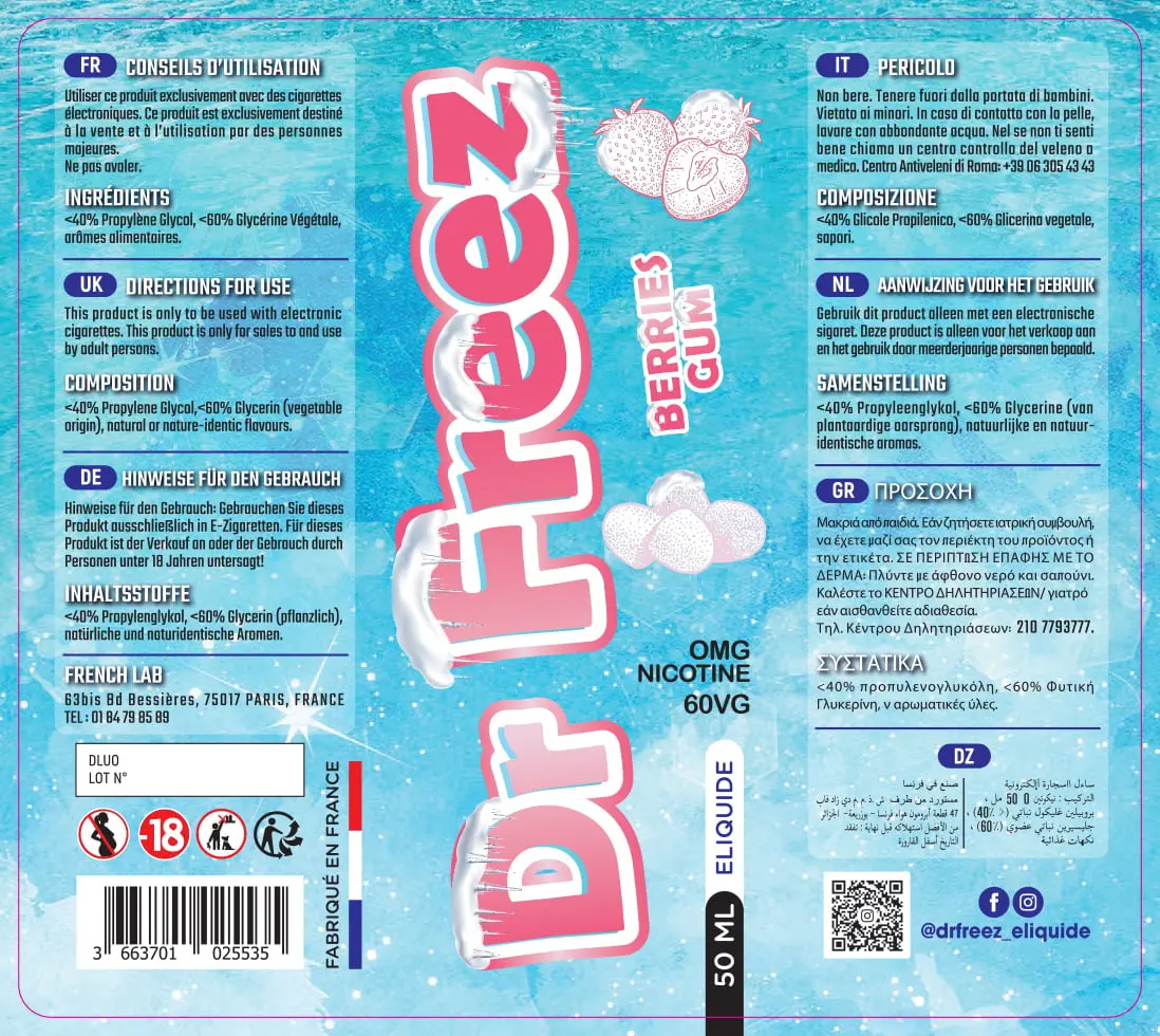 80X90 50ML DR FREEZ_BERRIES-GUM_VB