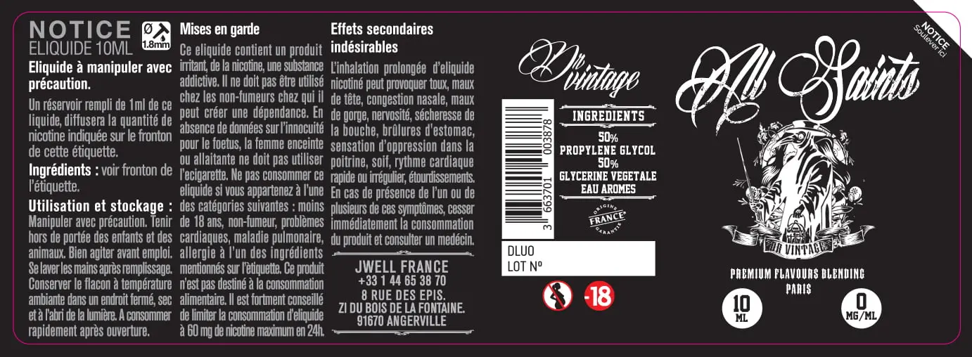 40X114 10ML DR-VINTAGE-10ml-0mg