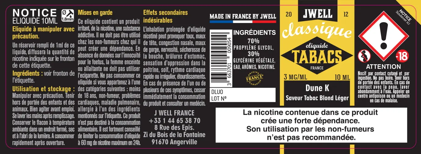 40X114 10ML DUNE-K-10ml-3mg