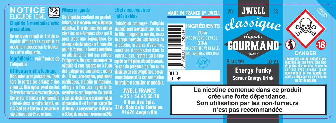 40X114 10ML ENERGY-FUNKY-10ml-8mg