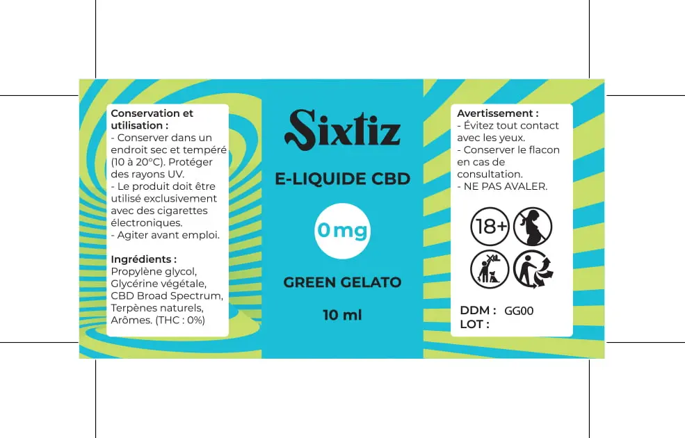30X60 10ML EXE_ETIQUETTE_E-LIQUIDE_GELATO_SIXTIZ_0mg_10ml