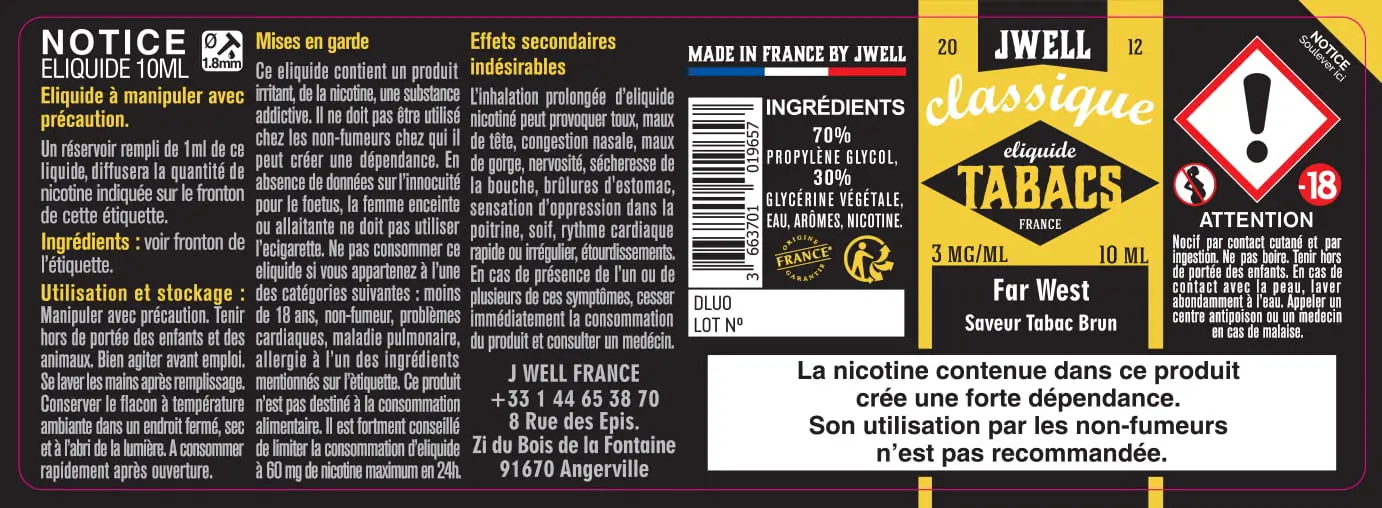 40X114 10ML FAR-WEST-10ml-3mg