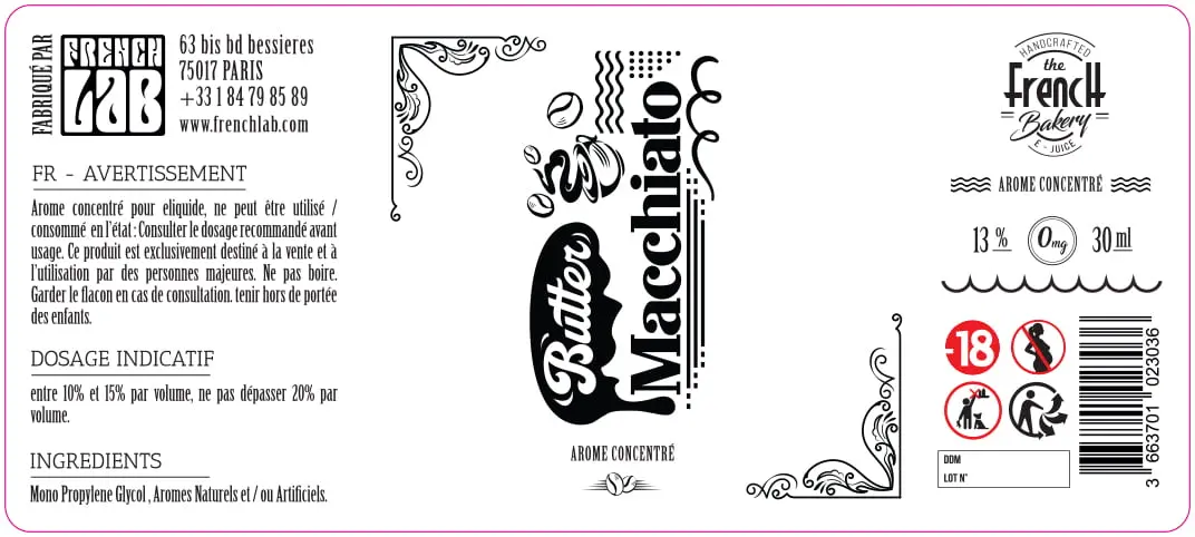 40X90 30ML FRENCH-BAKERY_MACCHIATO_30ML