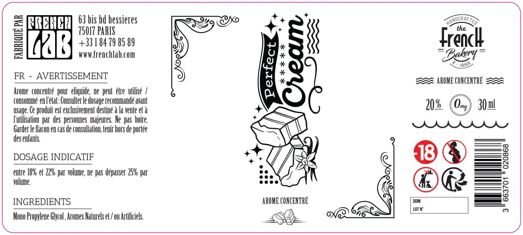 40X90 30ML FRENCH-BAKERY_PERFECT_30ML