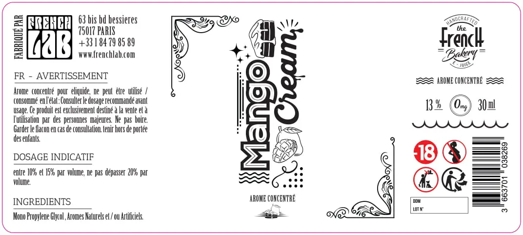80X90 50ML FRENCH-MANGO-CREAM_30ML_LABEL
