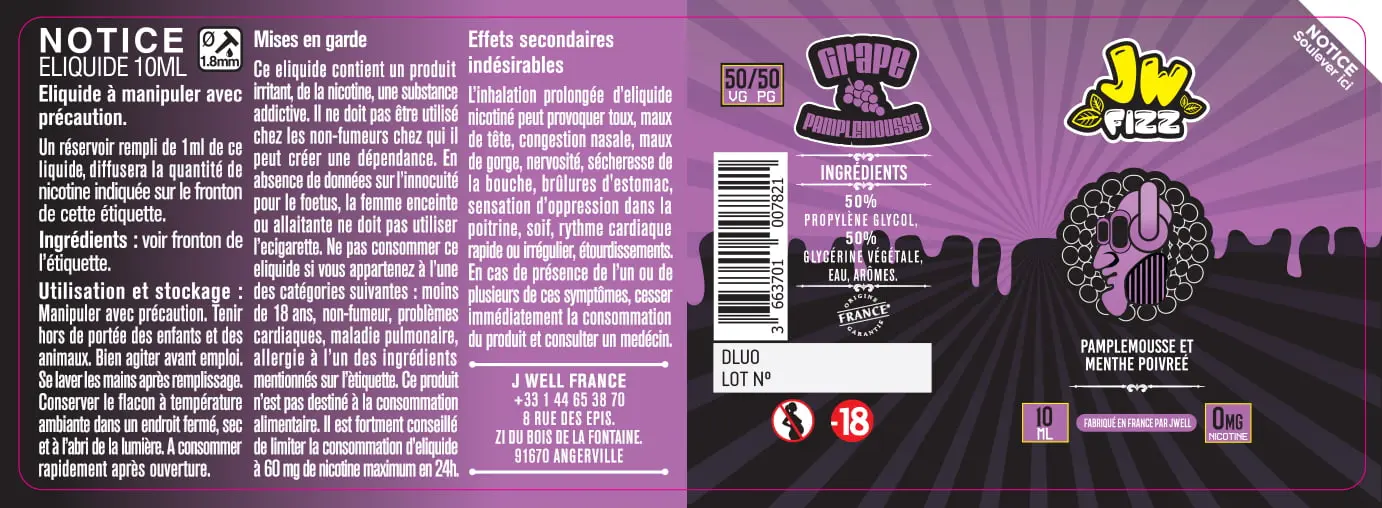 40X114 10ML GRAPE-PAMPLEMOUSSE_10ml-0mg