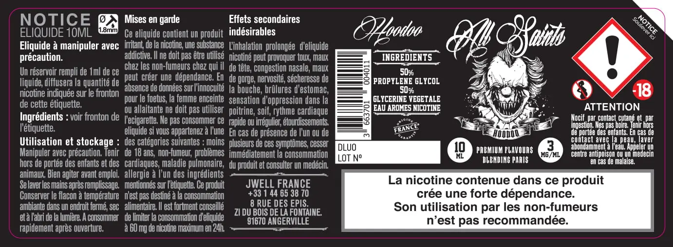 40X114 10ML HOODOO-10ml-3mg
