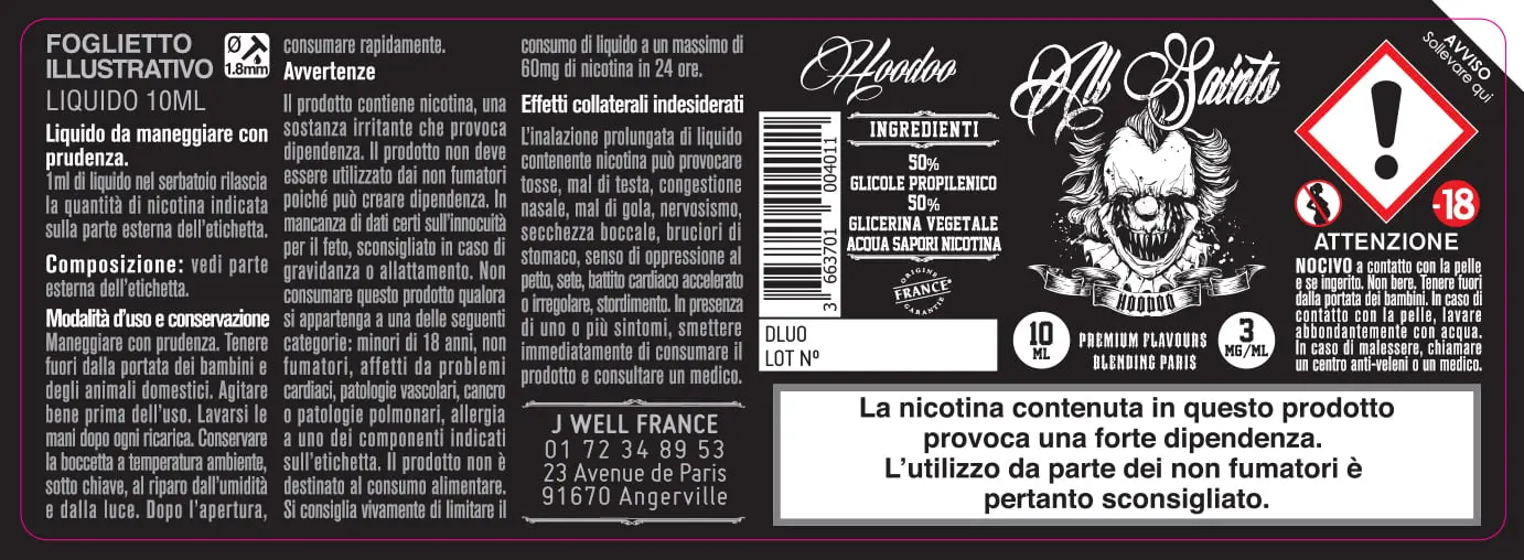 40X114 10ML HOODOO 10ml-IT-3mg