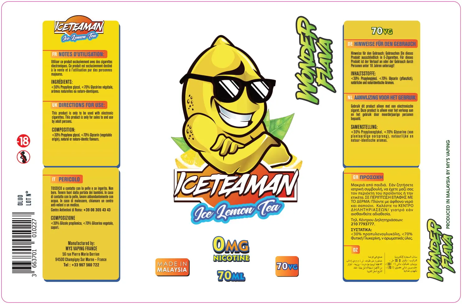 82X125 70ML ICETEAMAN-WONDER FLAVA_70ml-TRVB