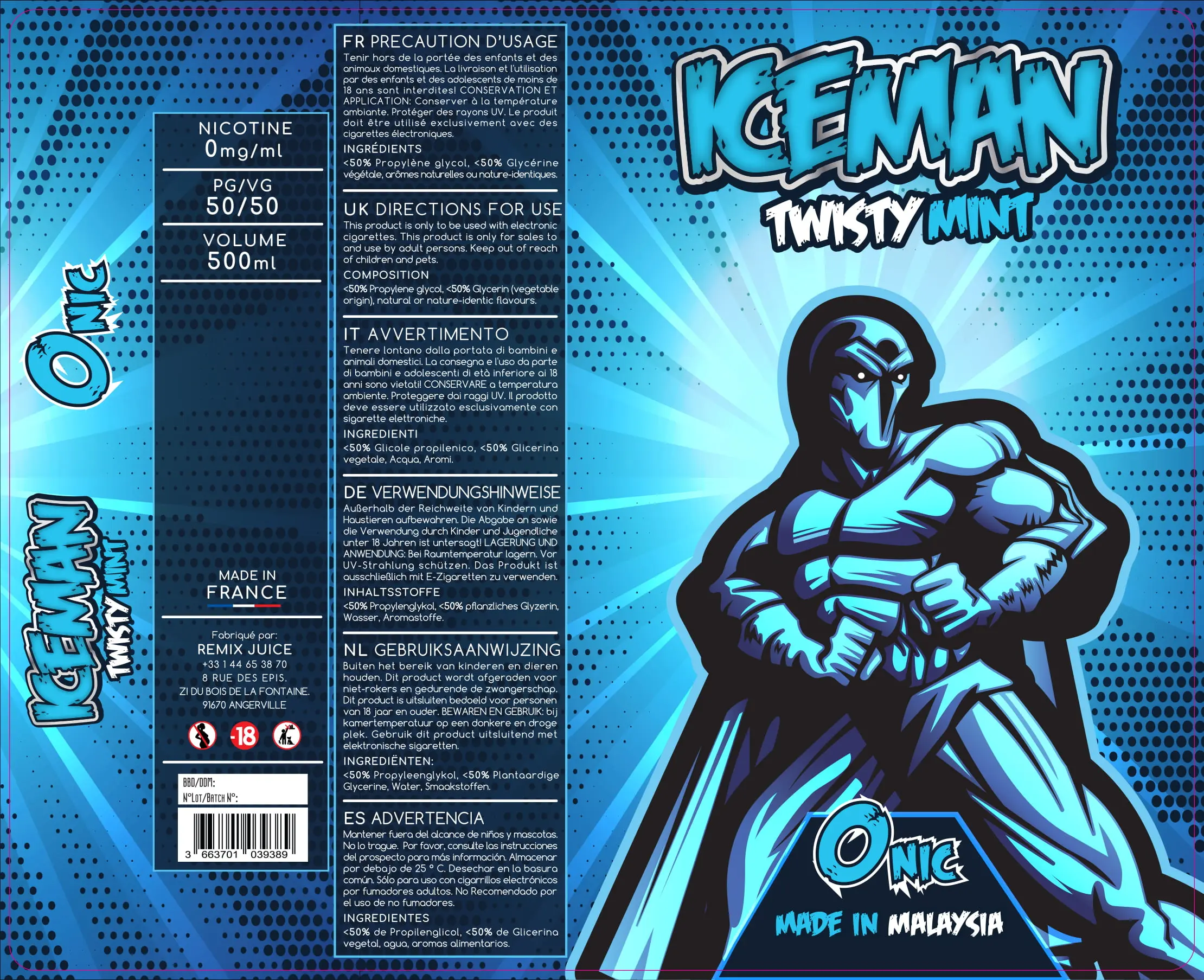 150X185 500ML ICE_MAN