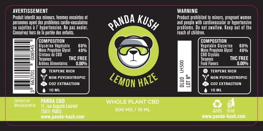 33.5X70 10ML LEMON HAZE_Panda Kush_500MG_10ml