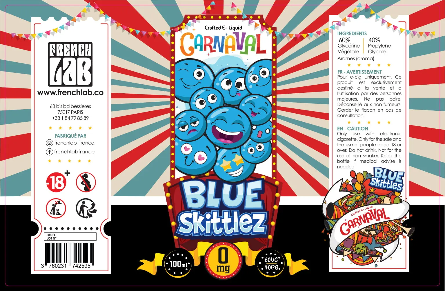 82X127 100ML Label-Carnaval-BLUE SKITTLES