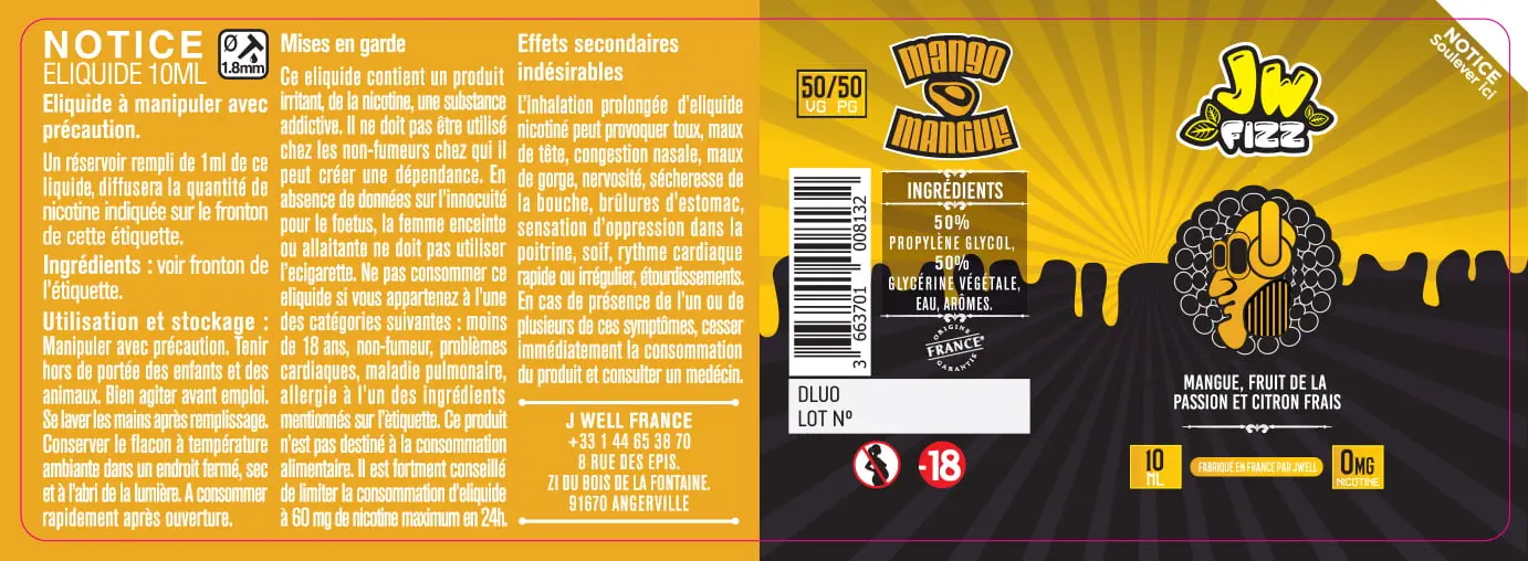 40X114 10ML MANGO-FIZZ-10ml-0mg
